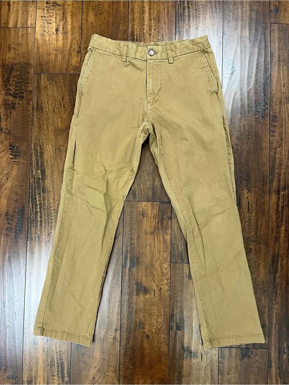OLD NAVY Men’s Khaki Flat Front Pants Straight Built-In Flex Size 29 x 30